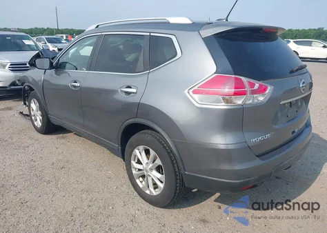 2015 Nissan Rogue Sv из США, поврежденный, VIN KNMAT2MV8FP567490